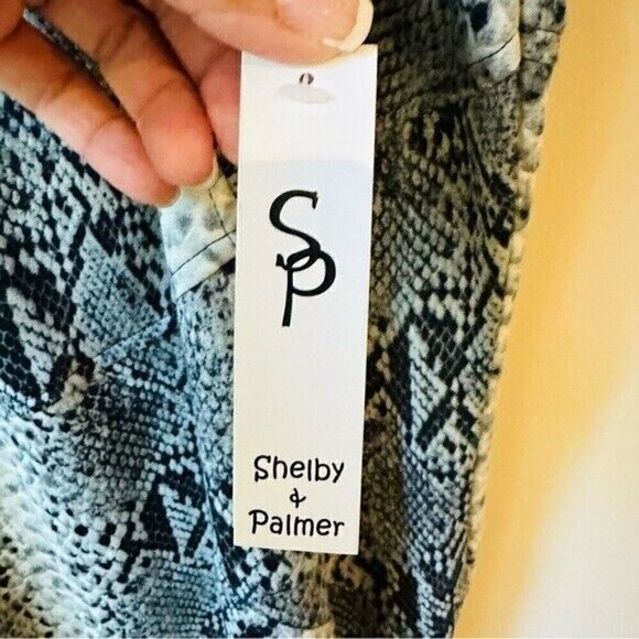 Shelby & Palmer Women's Snakeskin Polyurethane Mini Dress Size 20W - Picture 11 of 11